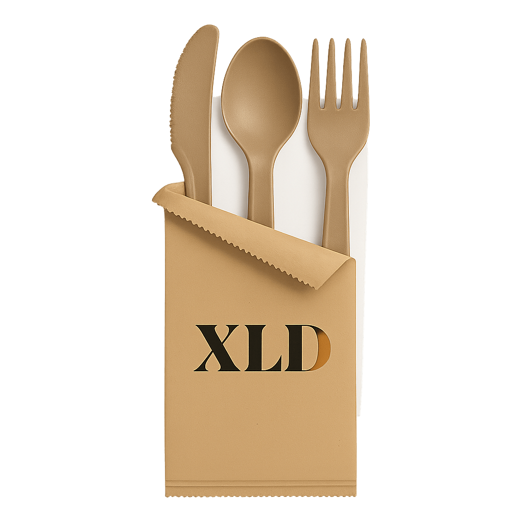 Eco-friendly disposable cutlery packaging by XLD