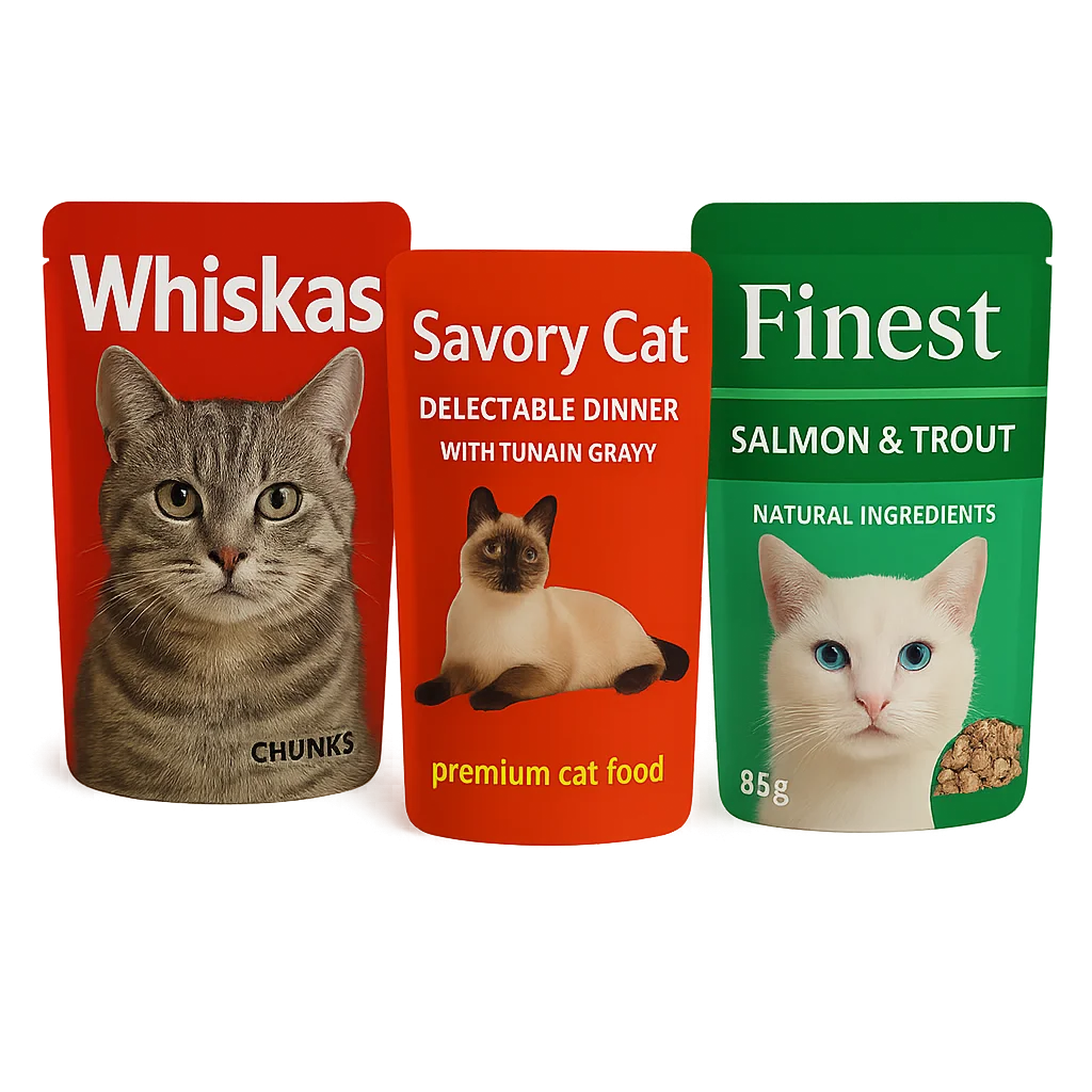 Flexible packaging for cat food and pet care by XLD