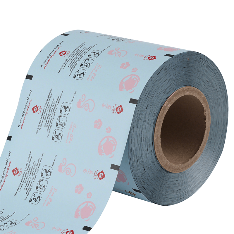 Custom printed metallized paper film roll for food and tea packaging