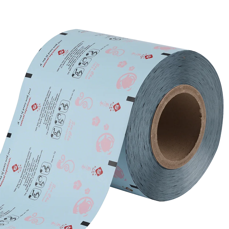 Custom printed metallized paper film roll for food and tea packaging