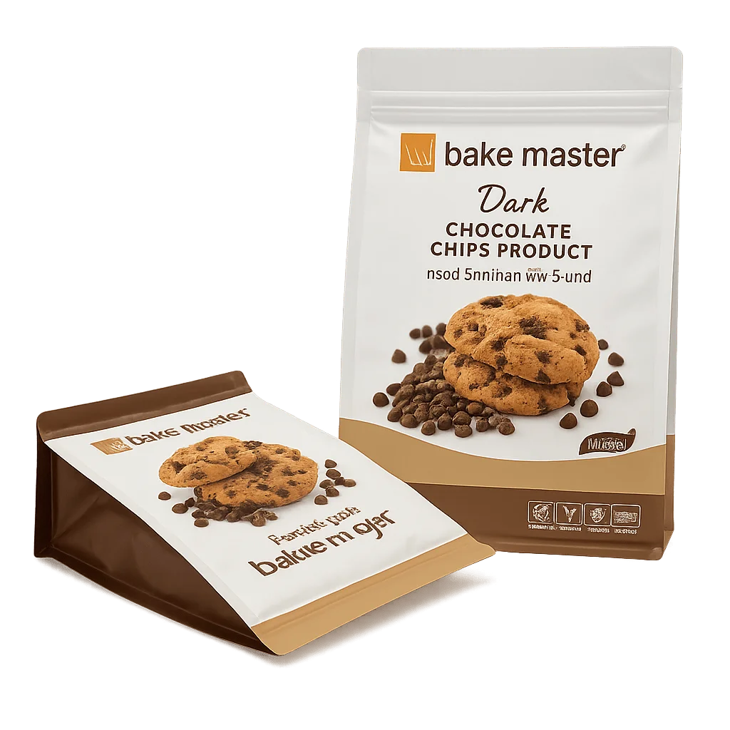 custom zipper stand-up pouches for cookies by XLD Packaging