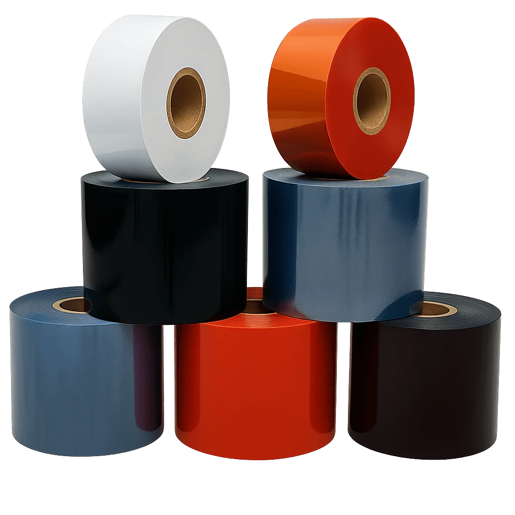 Cross-section of high sealing aluminum paper roll showing bleached kraft paper outer layer, 7–9 µm aluminum foil barrier, and dual-component heat-sealable inner coating — XLD Flex