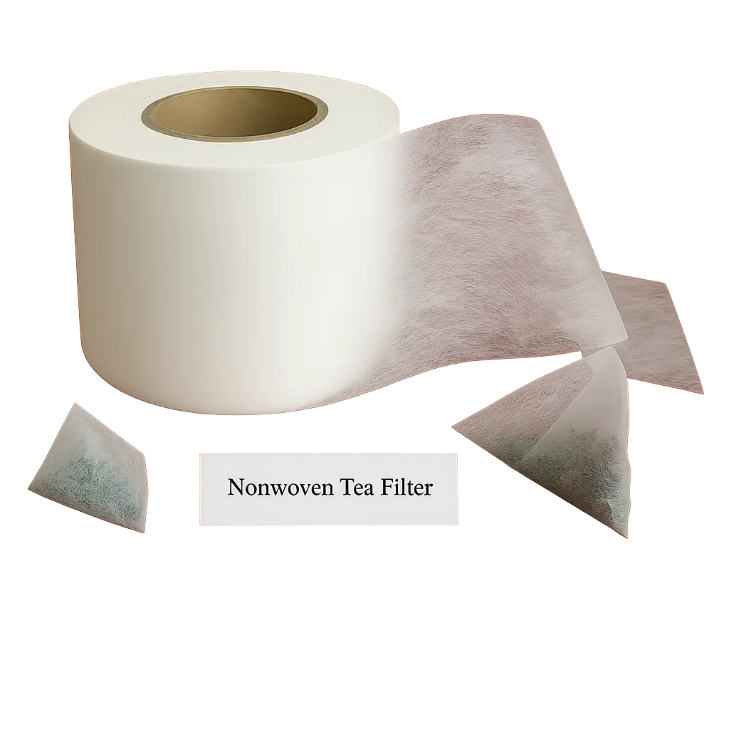 XLD nonwoven tea filter roll for pyramid tea bags