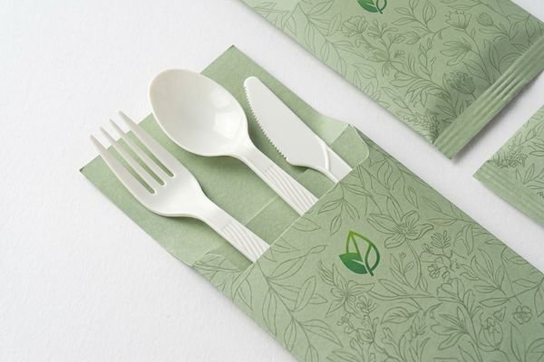 custom printed plastic cutlery wrapper