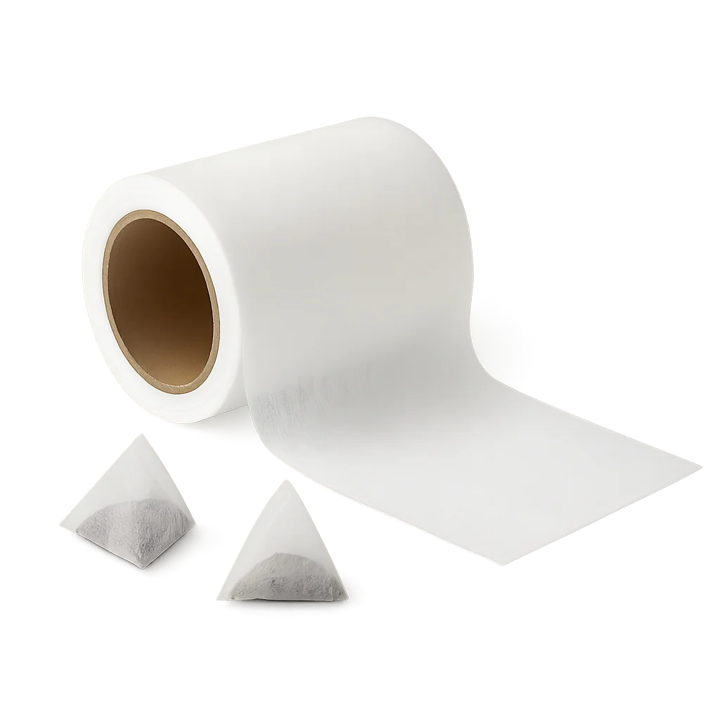 High-quality tea nonwoven filter paper roll with pyramid tea bag samples