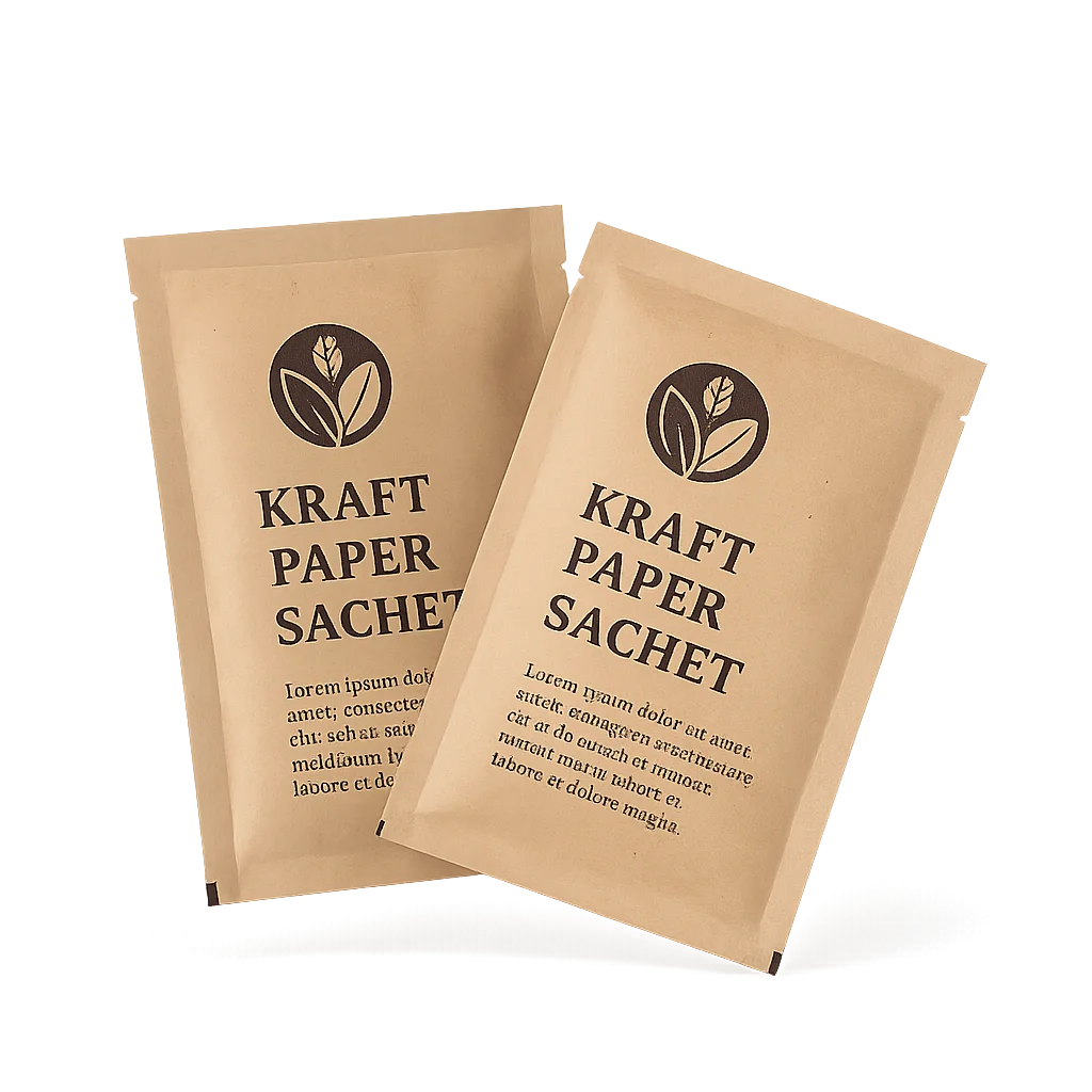 kraft paper small sachet packaging for tea, coffee, and pharmaceuticals
