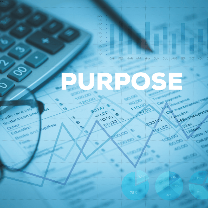 Financial data chart representing our purpose in sustainable packaging strategy