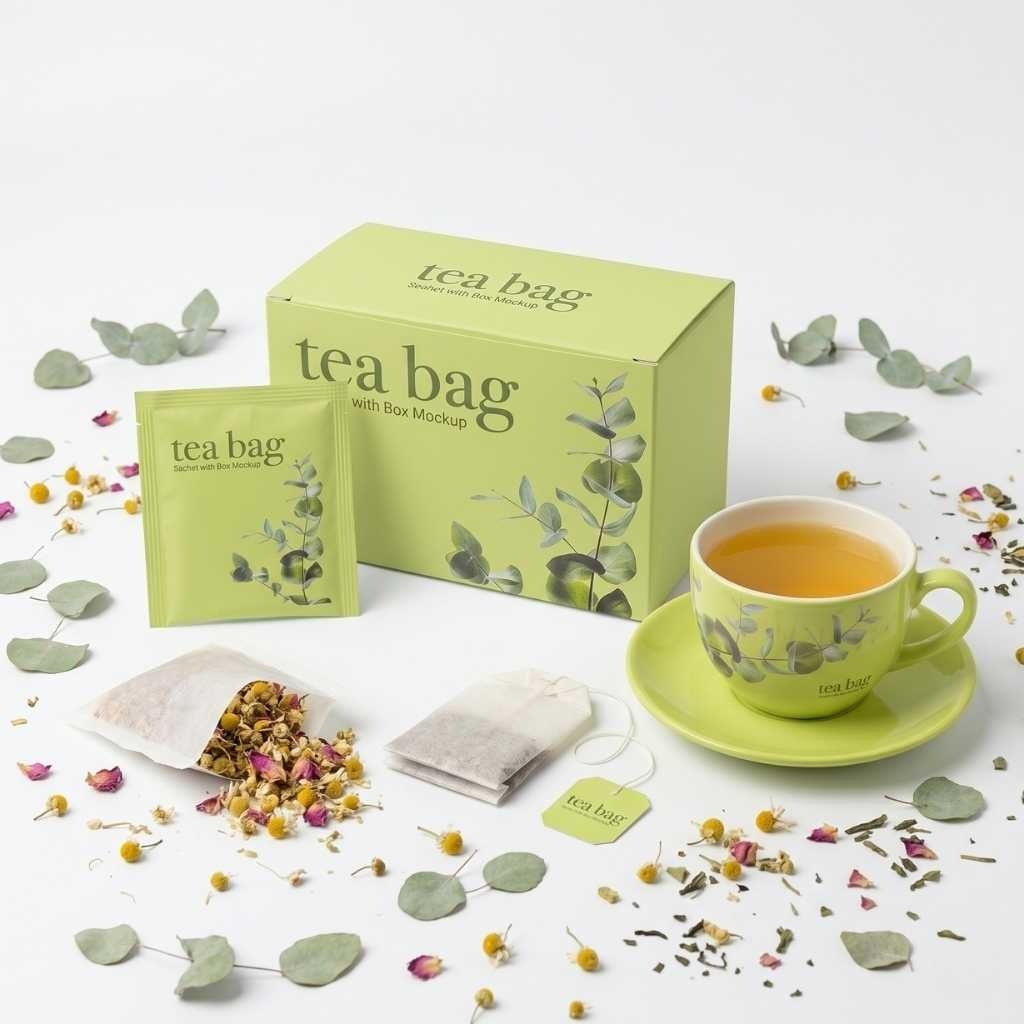 XLD custom tea bag packaging including tea bag sachets, wrapper, filter paper bags, and tea tags packaging for private label brands
