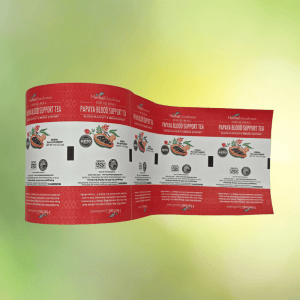 Paper-based laminated roll film